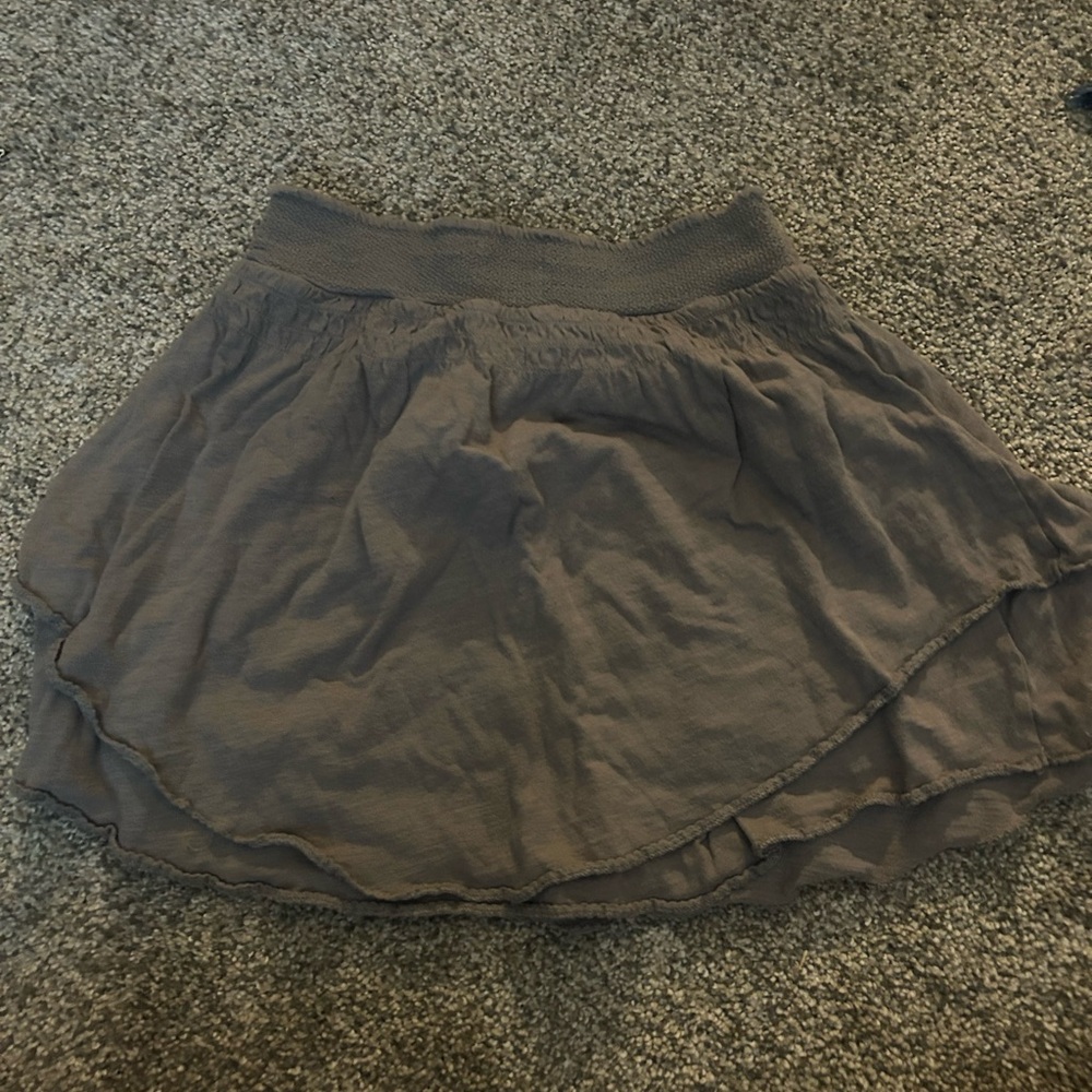 American Eagle Outfitters Charcoal Layered Skirt